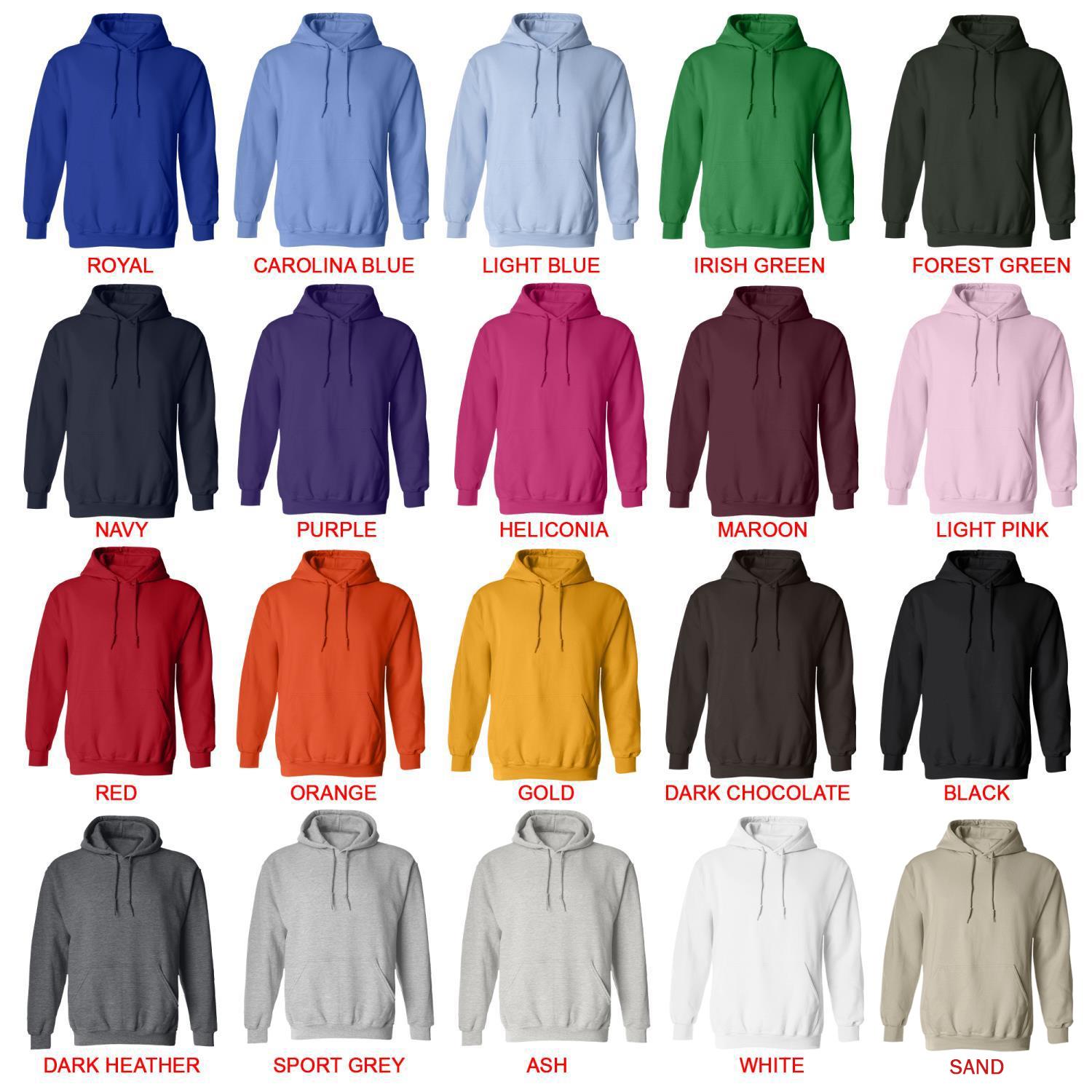 hoodie color chart - French Bulldog Gifts UK