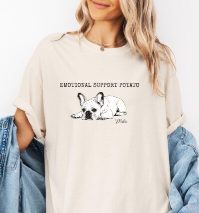 Frenchie Signature Custom Name Text T-shirt
