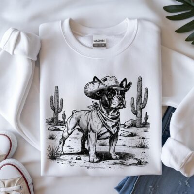 French Bulldog Retro Artwork Sweatshirt