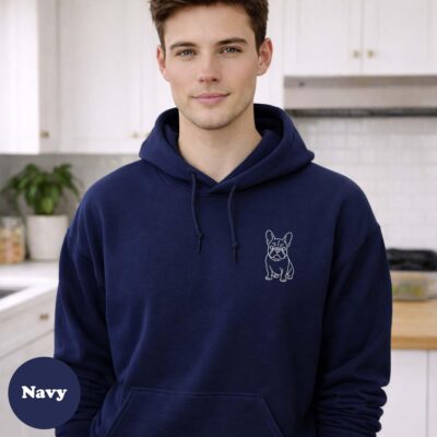 French Bulldog Heritage Embroidered Hoodie