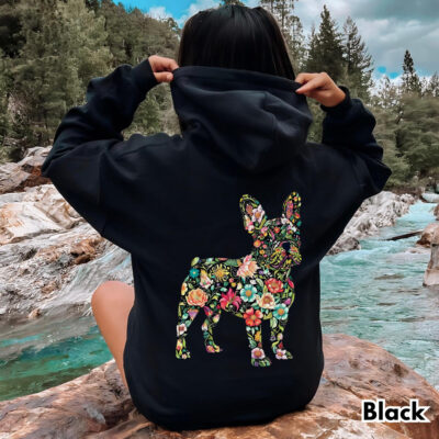 French Bulldog Minimalist Illustration Hoodie