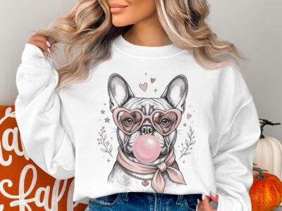 French Bulldog Heritage Print Sweatshirt