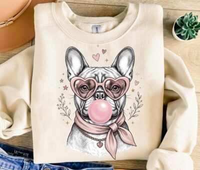 French Bulldog Retro Artwork T-shirt