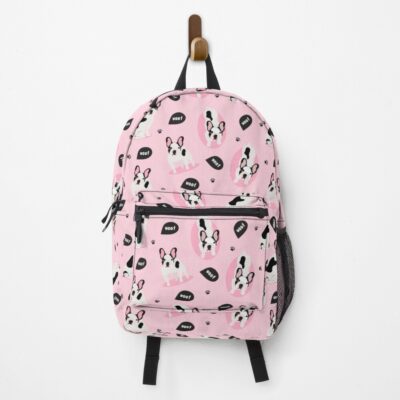 Frenchie Signature Pattern Backpack