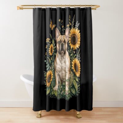 Frenchie Inspired Edition Shower Curtain
