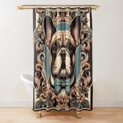 French Bulldog Classic Print Shower Curtain
