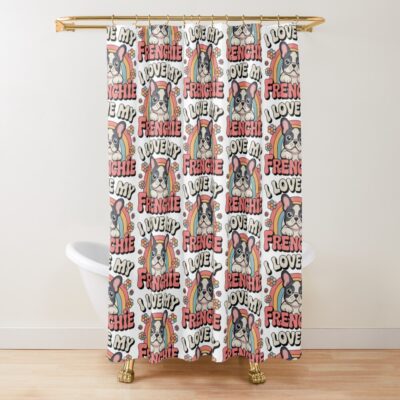 French Bulldog Timeless Print Shower Curtain