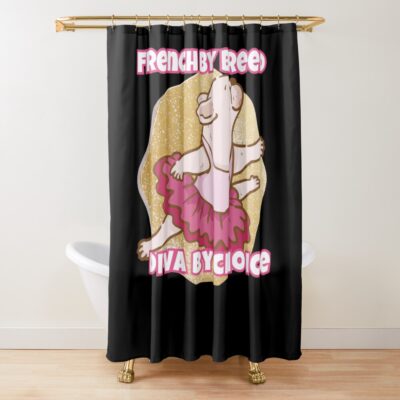 French Bulldog Minimalist Series Shower Curtain