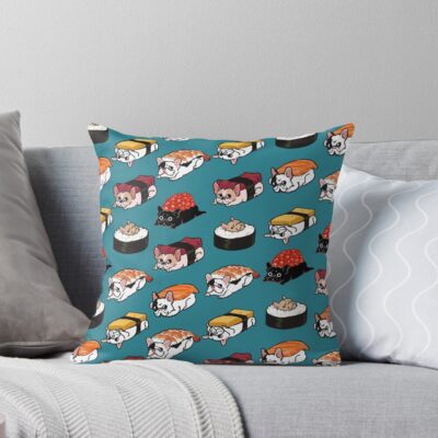 Frenchie Classic Graphic Throw Pillow