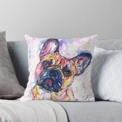 French Bulldog Legacy Graphic Throw Pillow