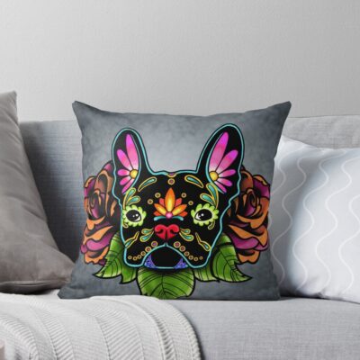 French Bulldog Iconic Tribute Throw Pillow