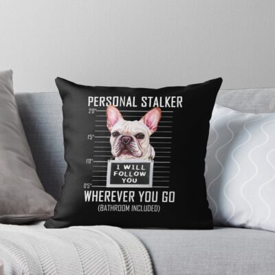 Frenchie Timeless Style Throw Pillow