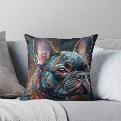 French Bulldog Exclusive Design Throw Pillow